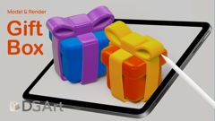 Modeling & Rendering Gift Box