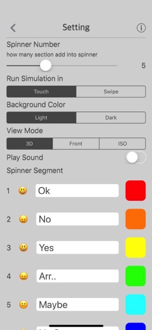 3D Wheel Spinner iOS App for iPhone and iPad