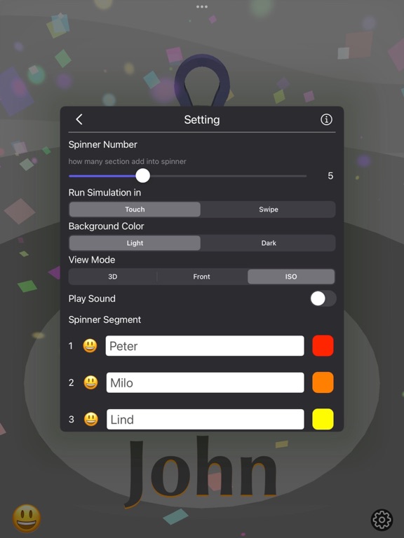 3D_Wheel_Spinner iPadOS App Screenshot 4