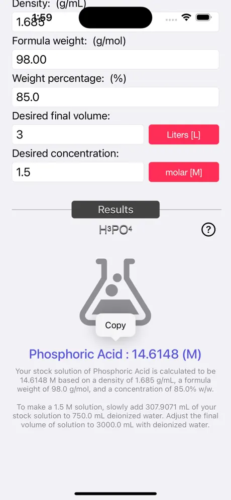 Acid_and_Base_Molarity_Calc iOS App Screenshot 2