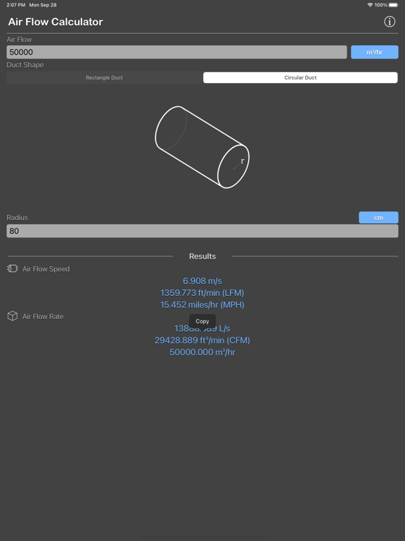 Air_Flow_Conversion_Calculator iPadOS App Screenshot 10