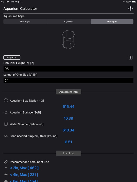 Aquarium_Calculator_Plus iPadOS App Screenshot 5