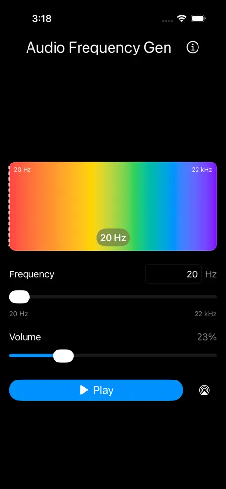 Audio_Frequency_Gen_Pro iOS App Screenshot 1
