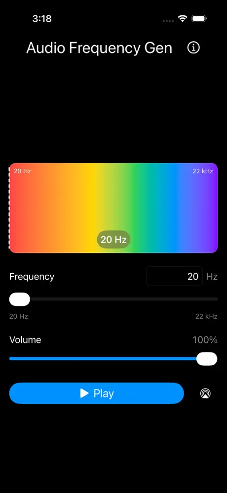Audio_Frequency_Gen_Pro iOS App Screenshot 3