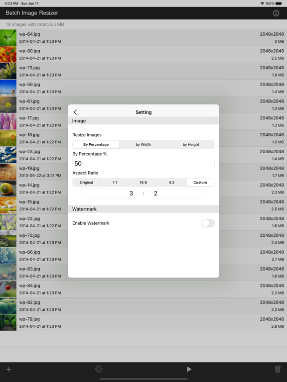 Batch_Image_Resize iPadOS App Screenshot 5
