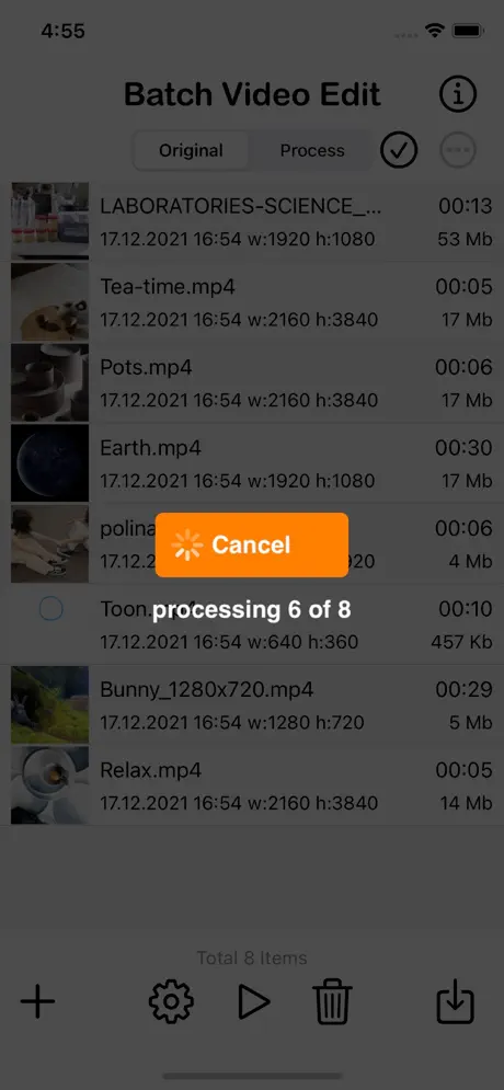 Batch_Videos_Edit iOS App Screenshot 3