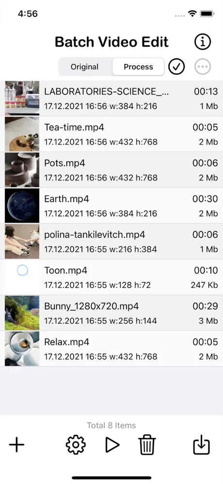 Batch_Videos_Edit iOS App Screenshot 4