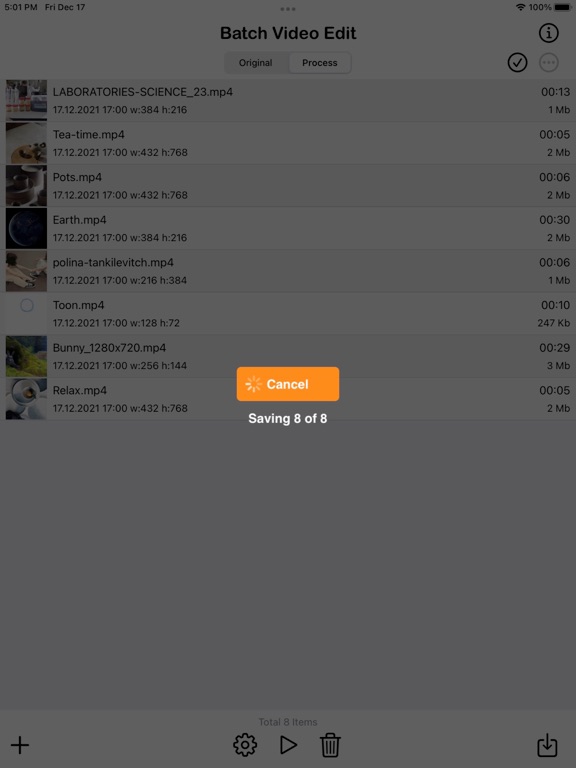 Batch_Videos_Edit iPadOS App Screenshot 10