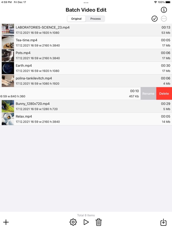 Batch_Videos_Edit iPadOS App Screenshot 5