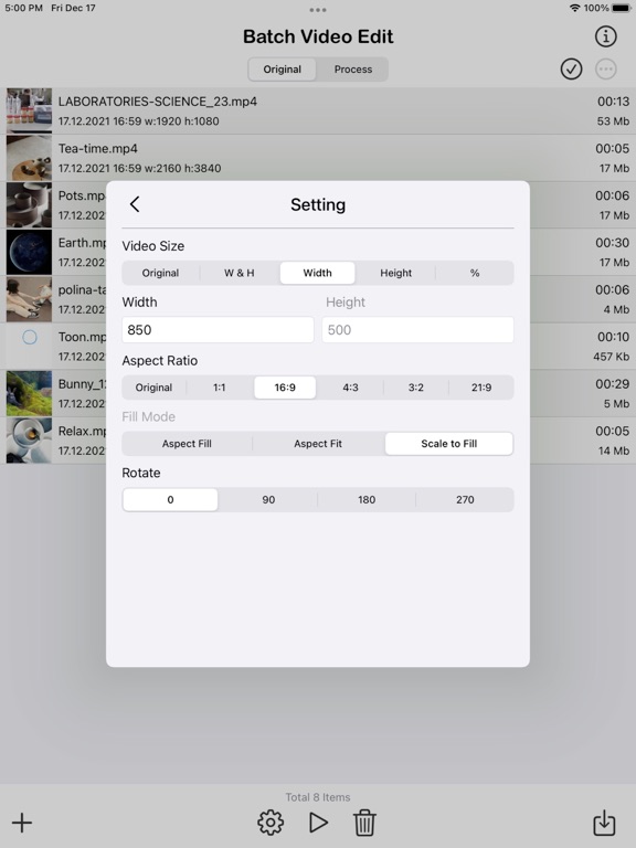 Batch_Videos_Edit iPadOS App Screenshot 7