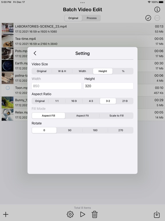 Batch_Videos_Edit iPadOS App Screenshot 8