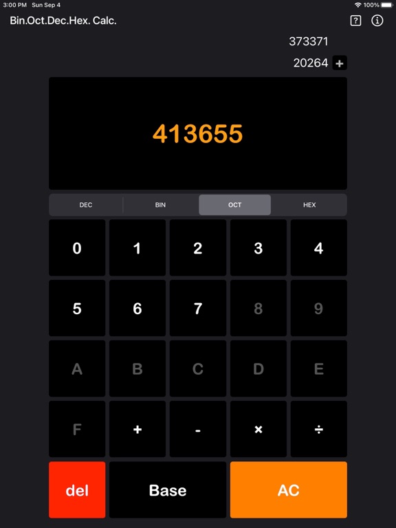 Bin_Oct_Dec_Hex_Calculator iPadOS App Screenshot 8