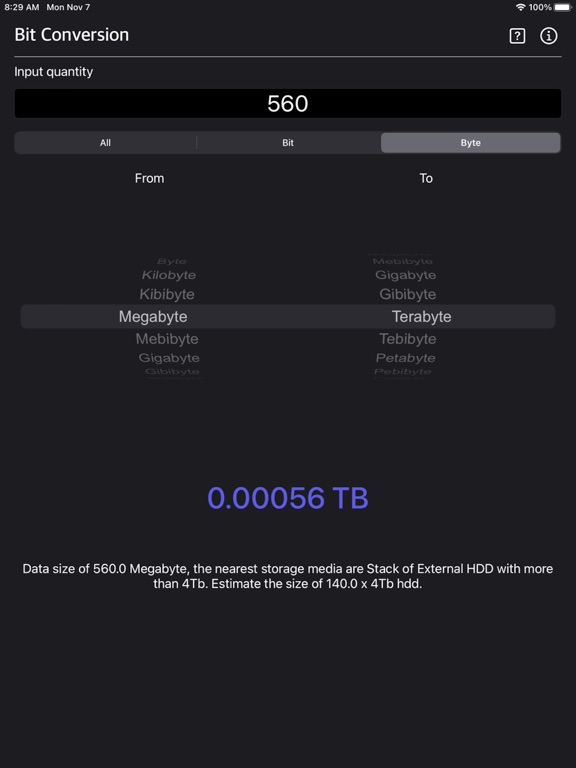 Bit_Converter_Plus iPadOS App Screenshot 5