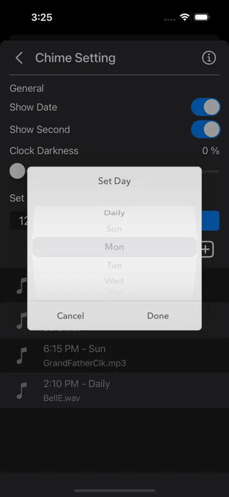 Chime_Clock iOS App Screenshot 5