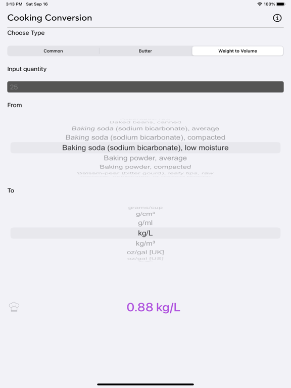 Cooking_Conversion iPadOS App Screenshot 6