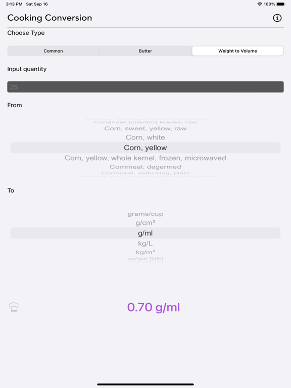 Cooking_Conversion iPadOS App Screenshot 7