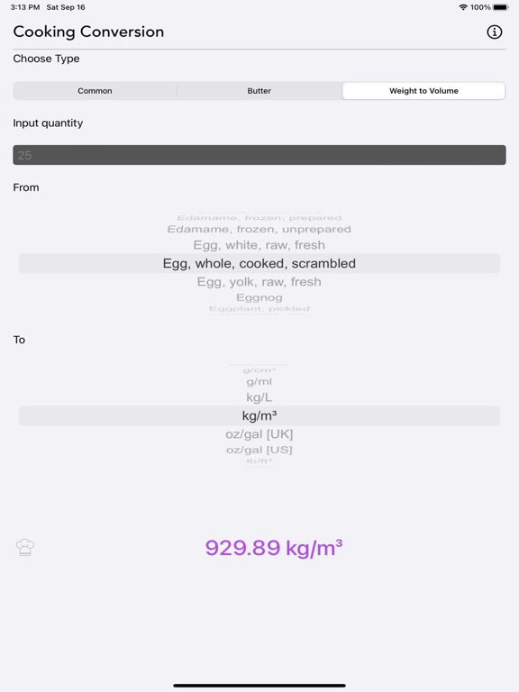 Cooking_Conversion iPadOS App Screenshot 8