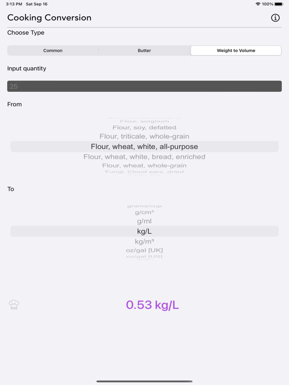 Cooking_Conversion iPadOS App Screenshot 9