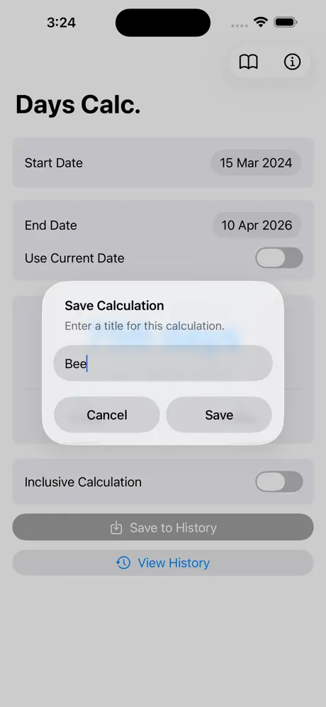 Days_Between_Dates_Calculator iOS App Screenshot 2