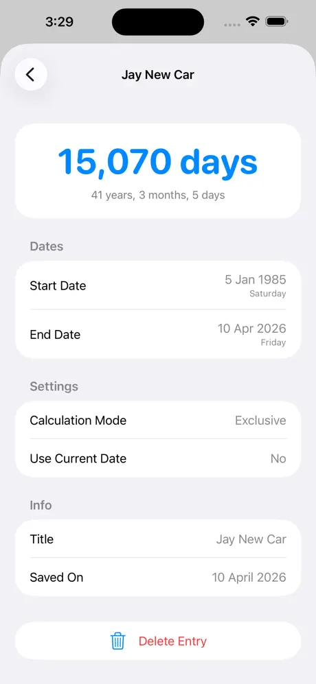 Days_Between_Dates_Calculator iOS App Screenshot 5
