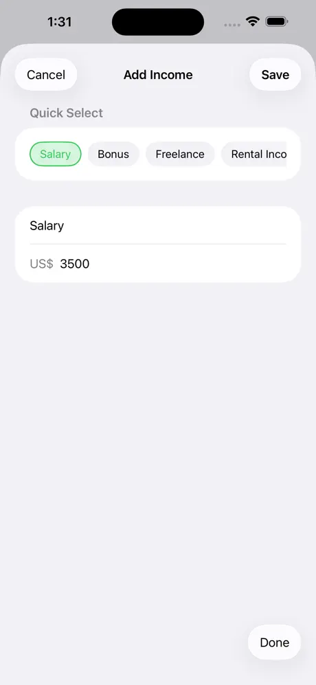 Debt_2_Income_Calculator iOS App Screenshot 3