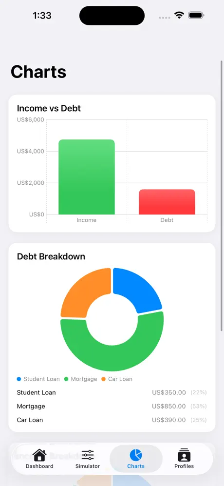 Debt_2_Income_Calculator iOS App Screenshot 5