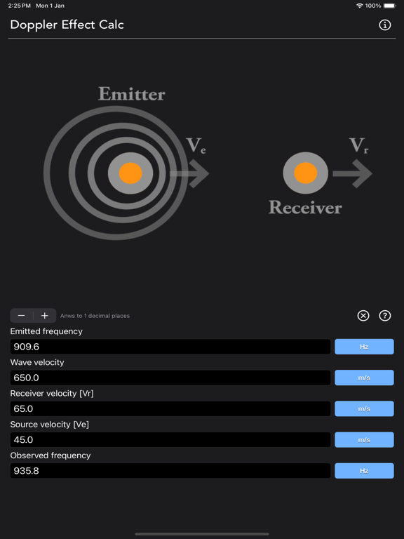 Doppler_Effect_Calculator iPadOS App Screenshot 10