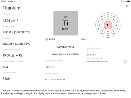 Element_Comparison iPadOS App Screenshot 8