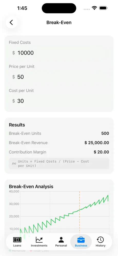 Finance_Calculator_Plus iOS App Screenshot 4