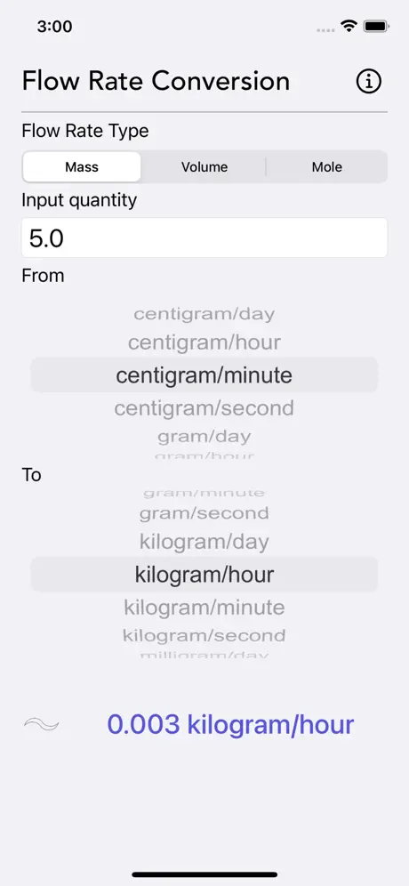 Flow_Rate_Conversion iOS App Screenshot 1