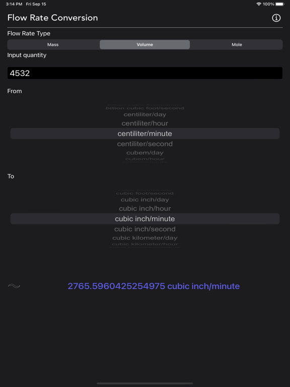 Flow_Rate_Conversion iPadOS App Screenshot 4