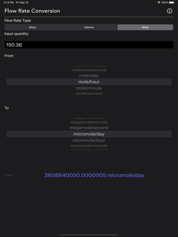 Flow_Rate_Conversion iPadOS App Screenshot 5