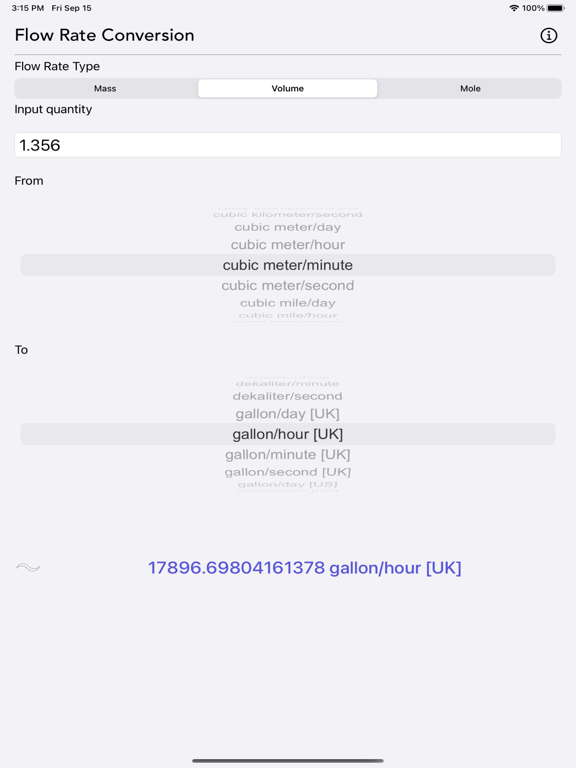 Flow_Rate_Conversion iPadOS App Screenshot 8