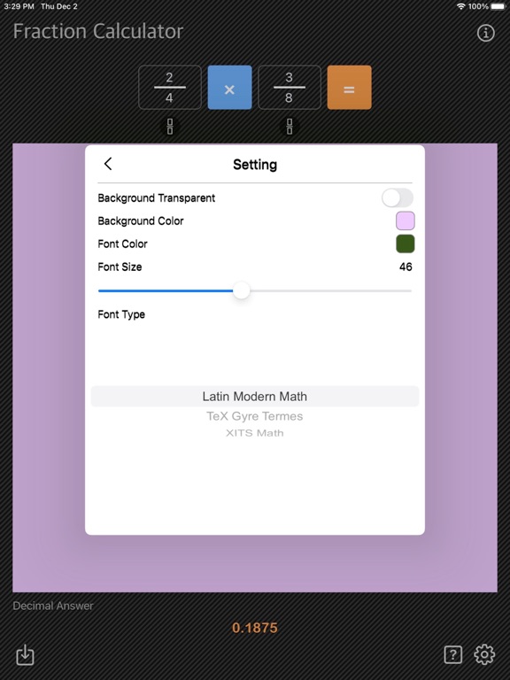 Fraction_Calculator_Math iPadOS App Screenshot 10