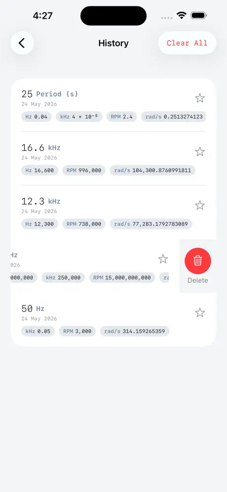 Frequency_Conversion iOS App Screenshot 5