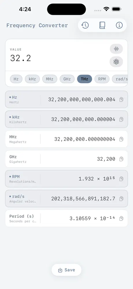 Frequency_Conversion iOS App Screenshot 6