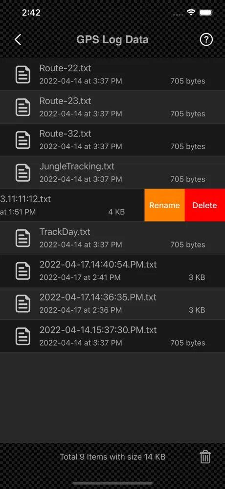GPS_Logger_Plus iOS App Screenshot 2