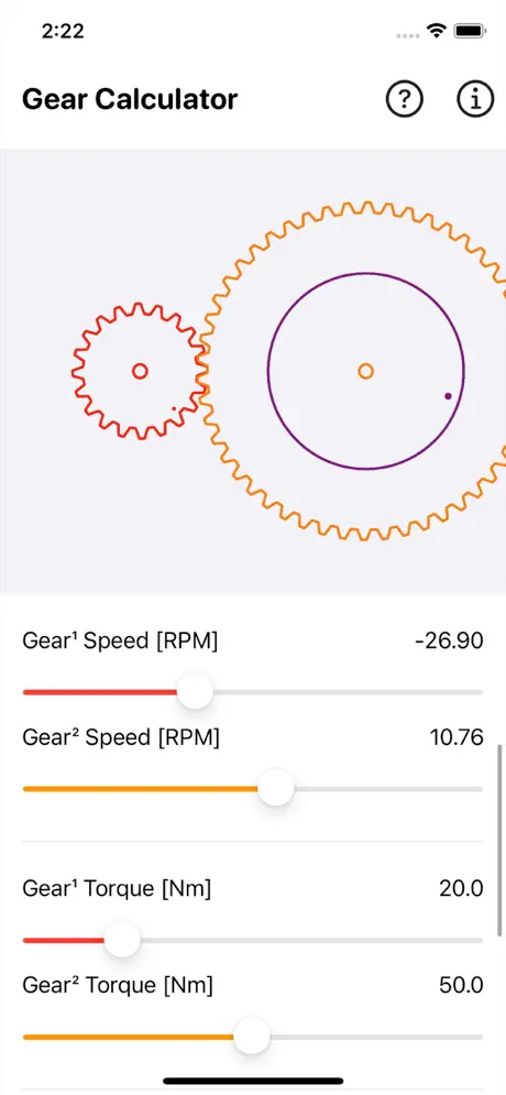 Gear_Simulation_and_Calculation iOS App Screenshot 5