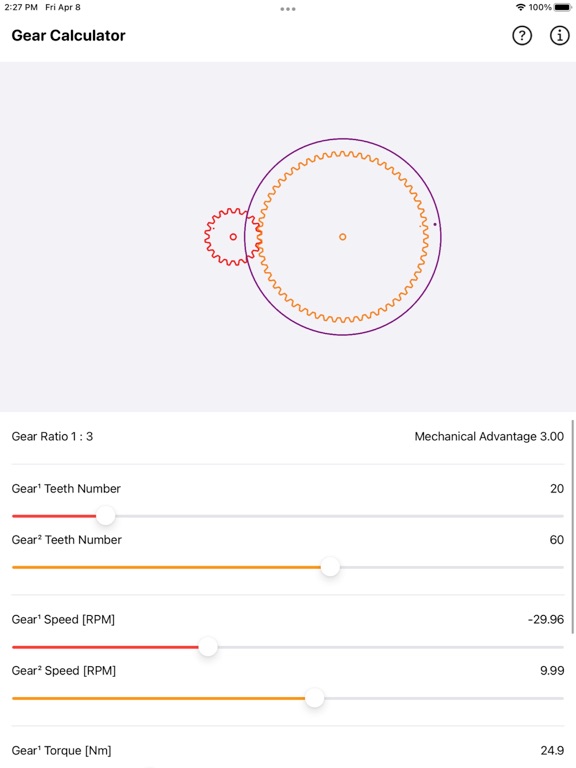 Gear_Simulation_and_Calculation iPadOS App Screenshot 3