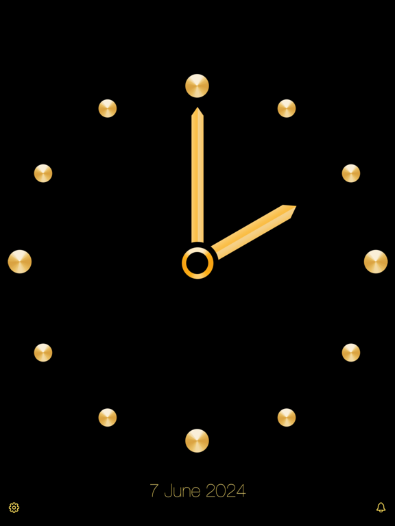Gold_Luxury_Clock iPadOS App Screenshot 4