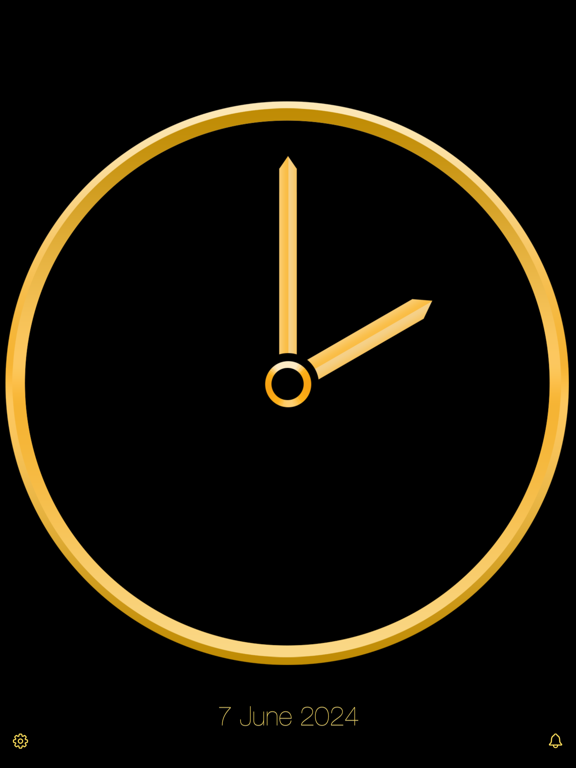 Gold_Luxury_Clock iPadOS App Screenshot 5