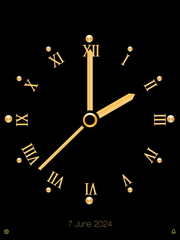Gold_Luxury_Clock iPadOS App Screenshot 6
