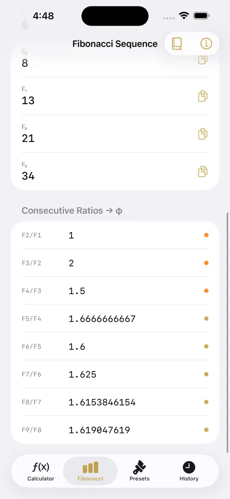 Golden_Ratio_Calculator_Plus iOS App Screenshot 4