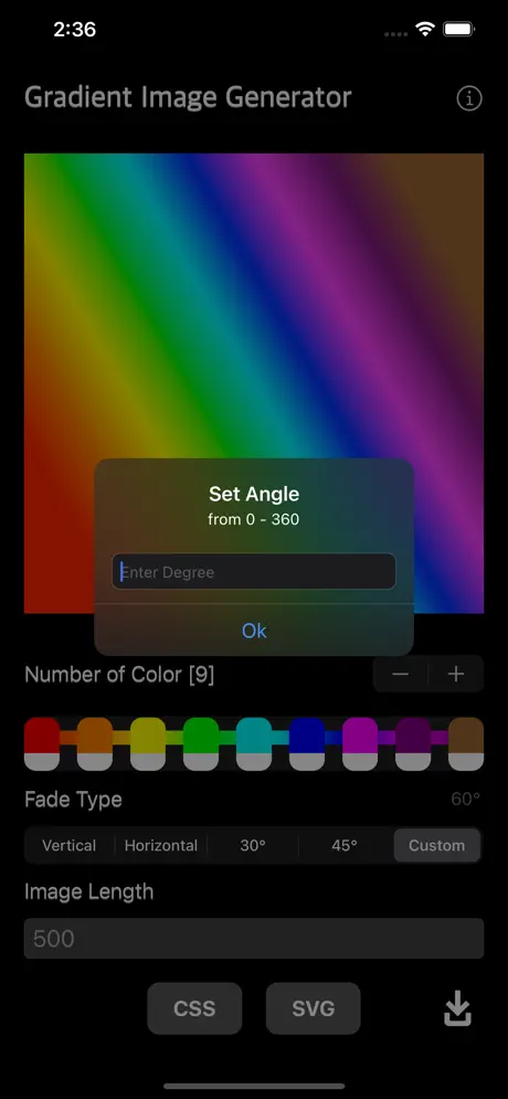 Gradient_Image_Generator iOS App Screenshot 2