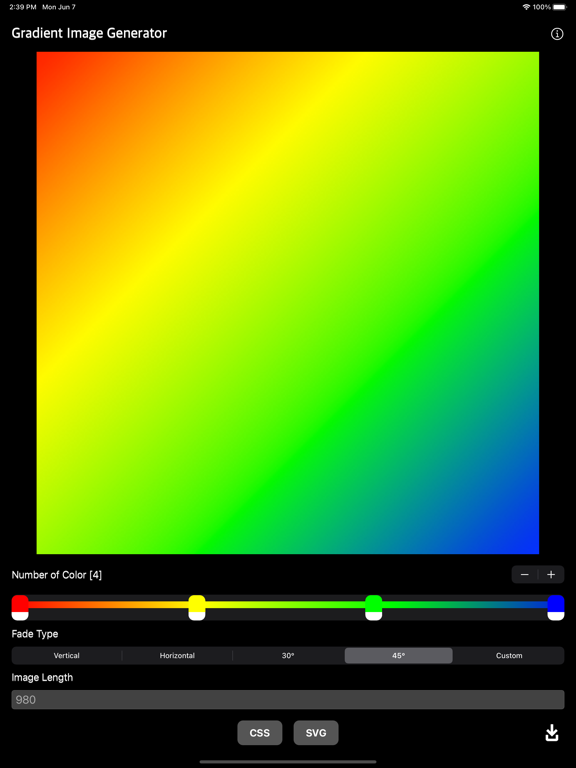 Gradient_Image_Generator iPadOS App Screenshot 10
