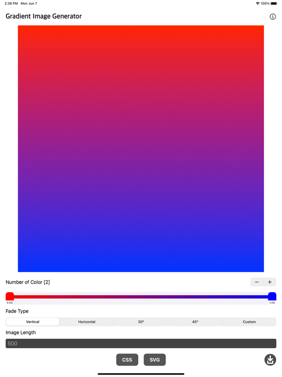 Gradient_Image_Generator iPadOS App Screenshot 4