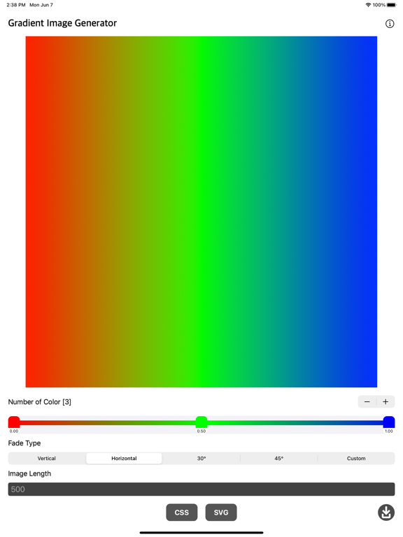 Gradient_Image_Generator iPadOS App Screenshot 5