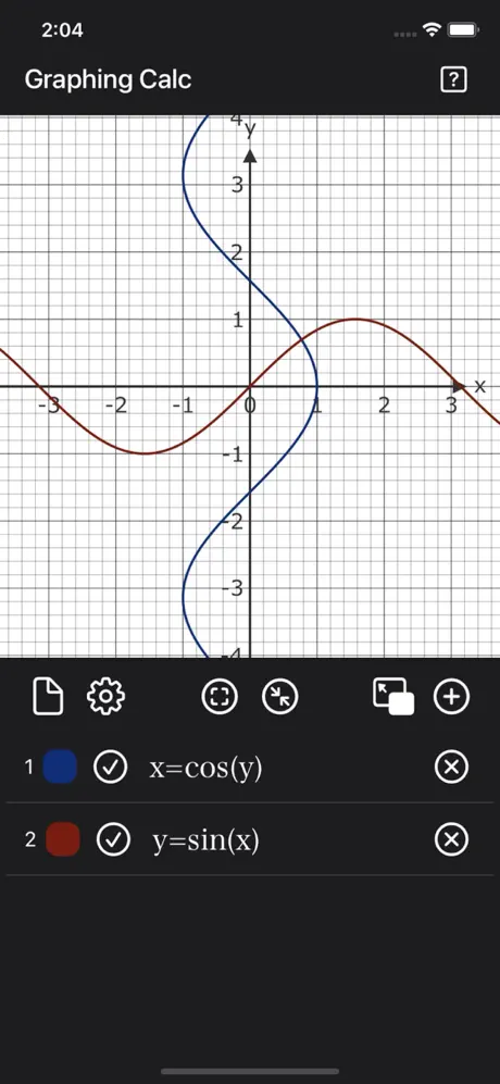 Graph_Calc_Plus iOS App Screenshot 1