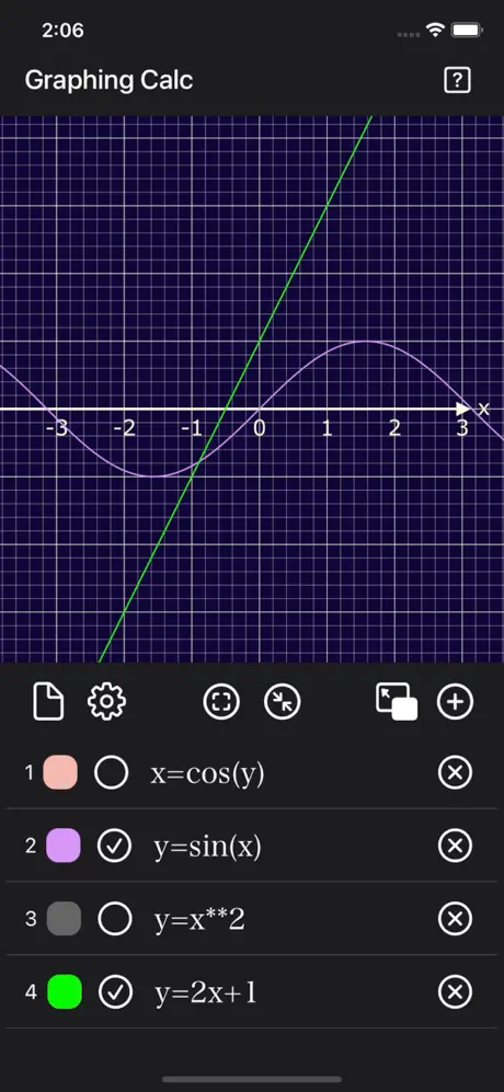 Graph_Calc_Plus iOS App Screenshot 2