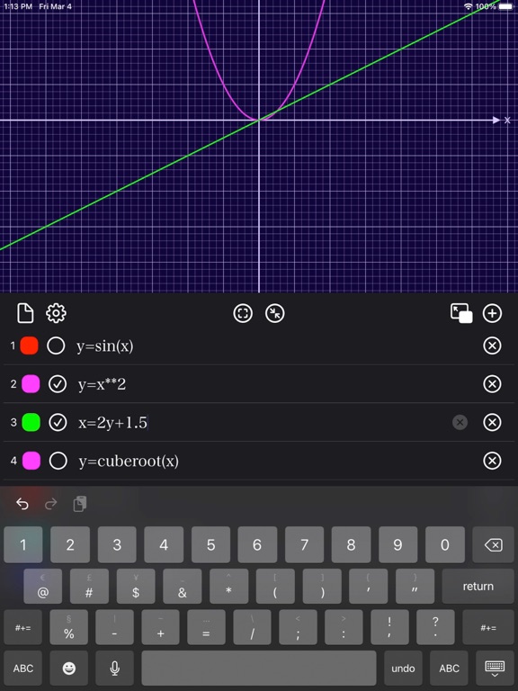 Graph_Calc_Plus iPadOS App Screenshot 6